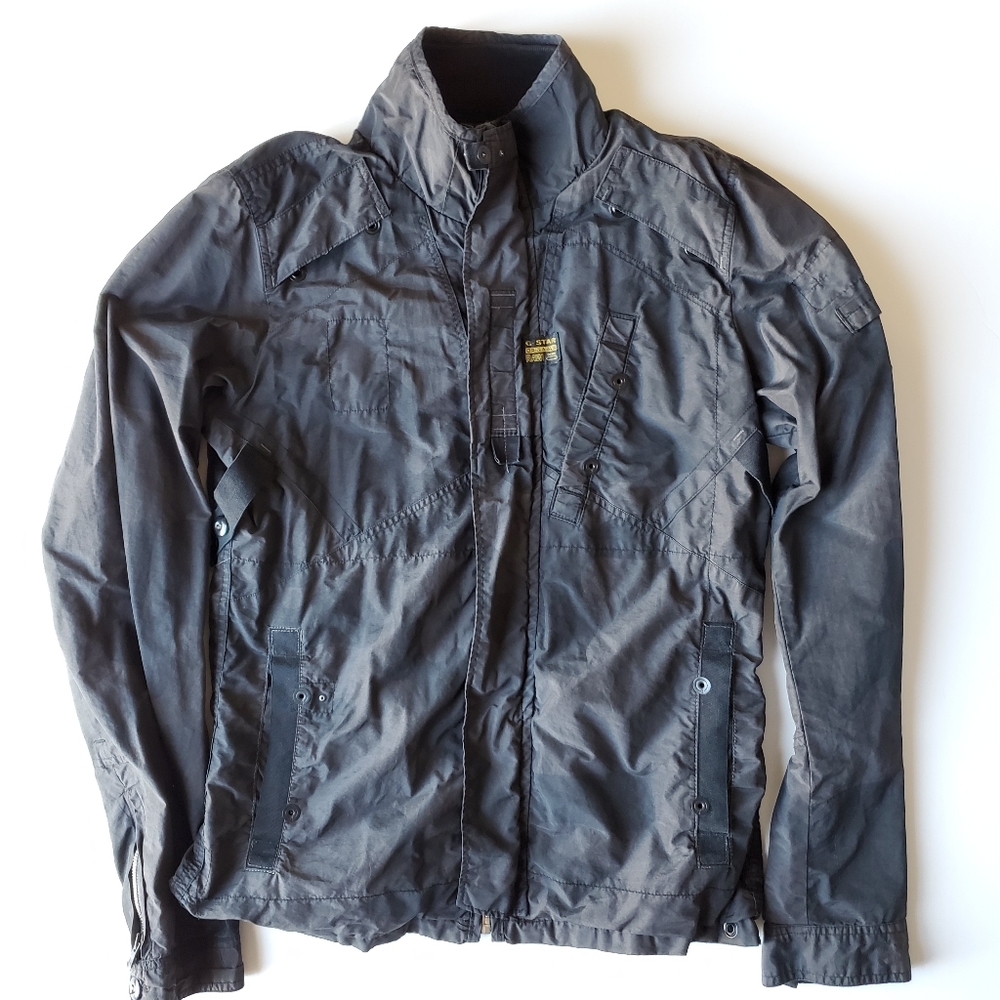 G-Star Raw Recolite Overshirt Black Camo Jacket Sz Medium